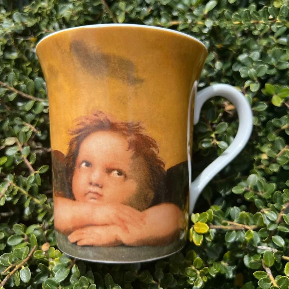Pier 1 Imports Raphael's Angels Sistine Madonna by Raffaello Santi Porcelain Mug